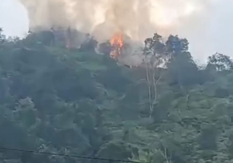Kebakaran rimbo di Harau Limapuluh Kota